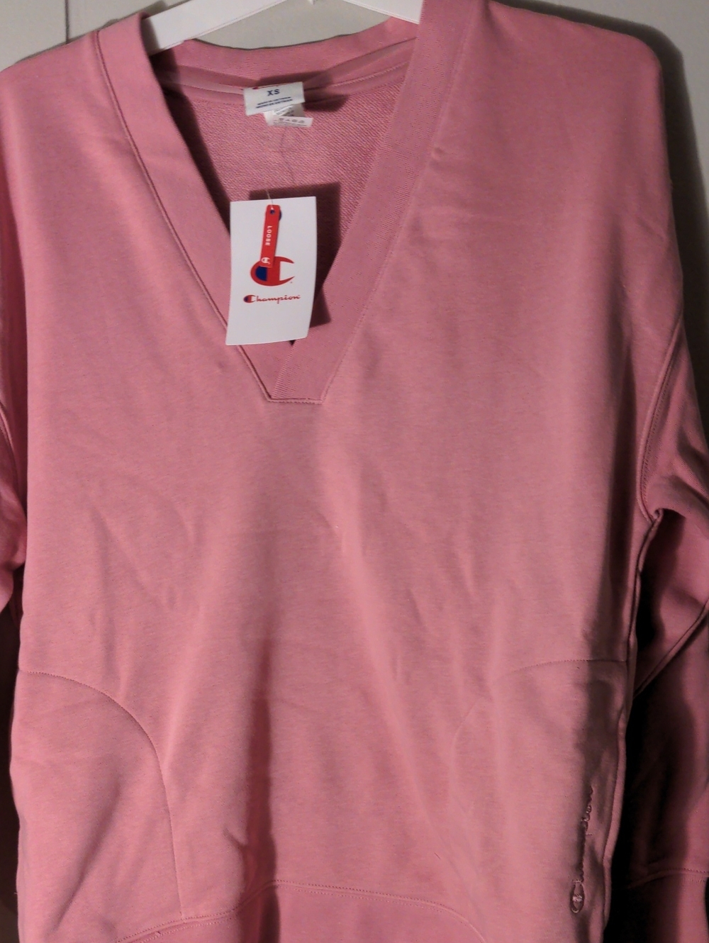 Champion Men’s Rose Pink V-Neck Sweater